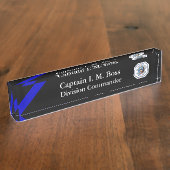 Thin Blue Line - Chicago PD Patch Desk Name Bord Naambordje (Zijkant)