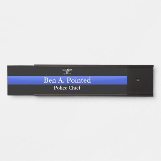 Thin Blue Line - Chief Full Bird Eagle Rank Deurbordje (Voorkant)