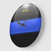 Thin Blue Line Chief Insignia Rank Grote Klok (Hoek)