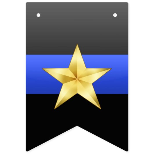 Thin Blue Line Chief Promotion Bunting Flags Vlaggetjes (Eerste vlag)