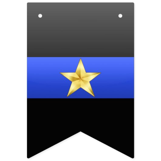 Thin Blue Line Chief Promotion Bunting Flags Vlaggetjes (Derde vlag)