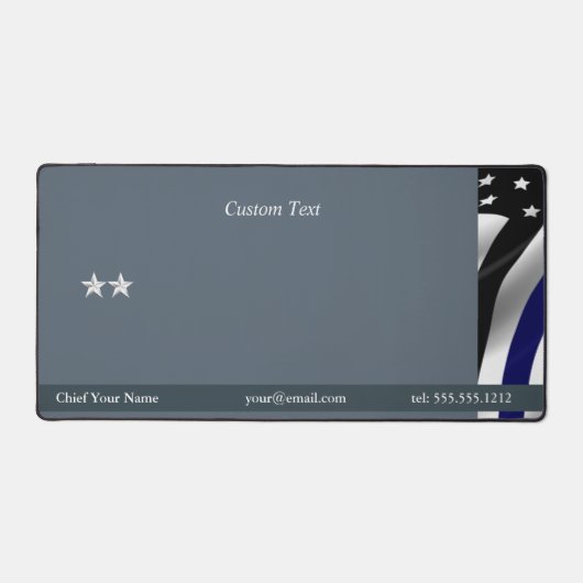 Thin Blue Line Chief Rank Bureaumat (Voorkant)