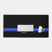 Thin Blue Line - Chief Sheriff Star Badge Bureaumat (Keyboard & Muis)