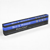 Thin Blue Line - Chief Vier sterren Rank Naambordje