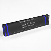 Thin Blue Line - Classy Design Name Bord Naambordje