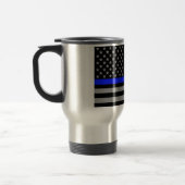 Thin Blue Line Coffee-Mok Reisbeker (Links)