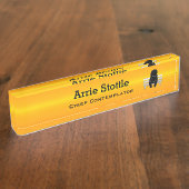 Thin Blue Line - Contemplator Naambordje (Zijkant)