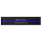 Thin Blue Line - Crisp Design Name Bord Naambordje (Voorkant)