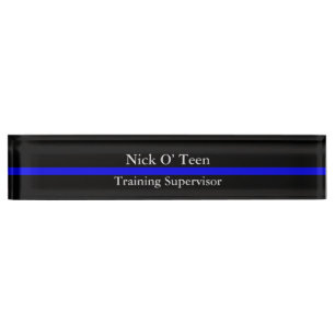 Thin Blue Line - Crisp Design Name Bord Naambordje