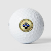 Thin Blue Line Custom Golf Balls Golfballen (Voorkant)