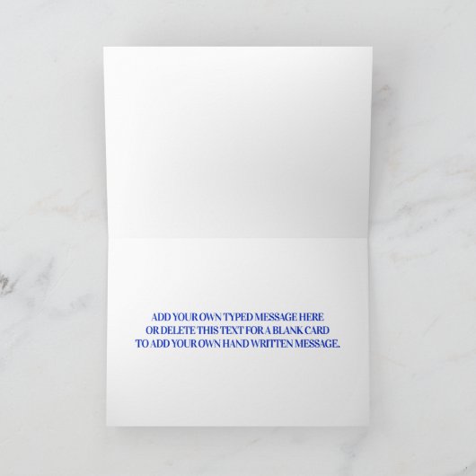 Thin Blue Line Custom Greep Kaart (Binnen)