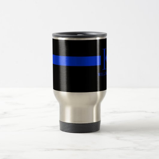 Thin Blue Line Custom Monogram Reisbeker (Center)