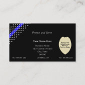 Thin Blue Line Custom Patch Badge Visitekaartje (Voorkant)