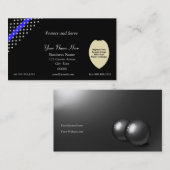 Thin Blue Line Custom Patch en Badge Visitekaartje (Voorkant / Achterkant)