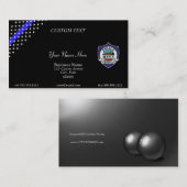 Thin Blue Line Custom Patch Visitekaartje (Voorkant / Achterkant)