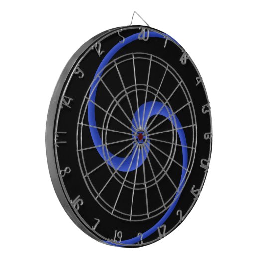 Thin Blue Line Dartbord (Voorkant Links)
