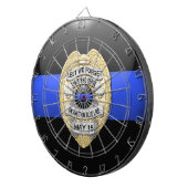 Thin Blue Line Dartbord (Voorkant Rechts)