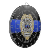 Thin Blue Line Dartbord (Voorkant Links)