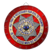 Thin Blue Line Dartbord (Voorkant)