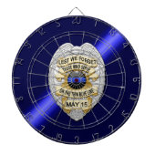 Thin Blue Line Dartbord (Voorkant)