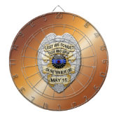 Thin Blue Line Dartbord (Voorkant)