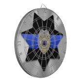 Thin Blue Line Dartbord (Voorkant Links)