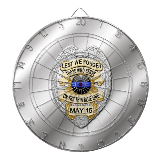 Thin Blue Line Dartbord (Voorkant)