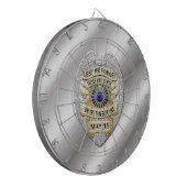 Thin Blue Line Dartbord (Voorkant Links)