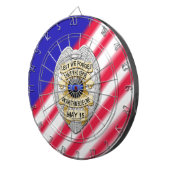 Thin Blue Line Dartbord (Voorkant Rechts)