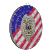 Thin Blue Line Dartbord (Voorkant Links)