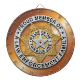 Thin Blue Line Dartbord (Voorkant)