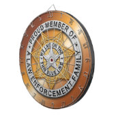 Thin Blue Line Dartbord (Voorkant Rechts)