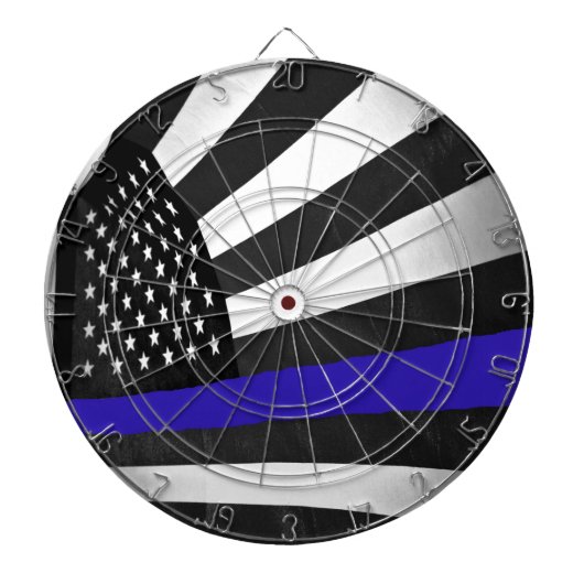 Thin Blue Line Dartbord (Voorkant)