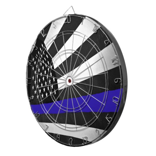 Thin Blue Line Dartbord (Voorkant Rechts)