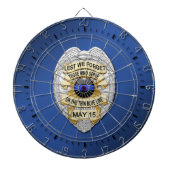 Thin Blue Line Dartbord (Voorkant)
