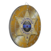 Thin Blue Line Dartbord (Voorkant Links)