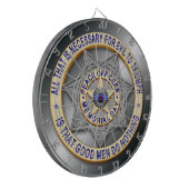 Thin Blue Line Dartbord (Voorkant Links)