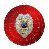 Thin Blue Line Dartbord (Voorkant)