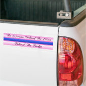 Thin Blue Line - De vrouw achter het Man Bumpersticker (Op Truck)