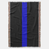 Thin Blue Line Deken (Voorkant Verticaal)