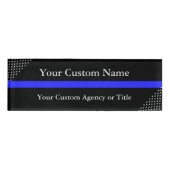 Thin Blue Line Diagonal Stars Naambadge (Voorkant)