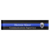Thin Blue Line - Dispatcher Radio 911 Commo Plaque Naambordje (Voorkant)