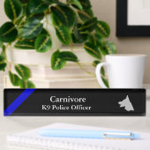 Thin Blue Line - Distsed Tattered Flag Name plat Naambordje