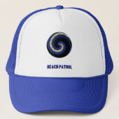 Thin Blue Line Divisional Symbol - Beach Patrol Trucker Pet (Voorkant)