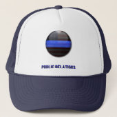 Thin Blue Line Divisional Symbool - Politie PR Trucker Pet (Voorkant)