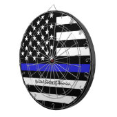 Thin Blue Line en American Flag Police / USA kanto Dartbord (Voorkant Rechts)