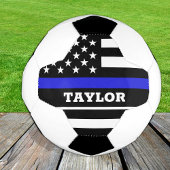 Thin Blue Line en gepersonaliseerd Football USA vl Voetbal