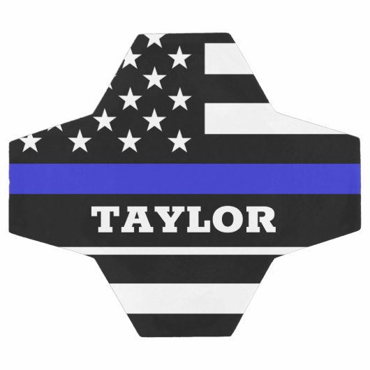 Thin Blue Line en gepersonaliseerd Football USA vl Voetbal (Enkel)