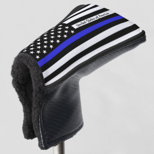Thin Blue Line en Golf USA vlag / Clubs Golf Head Golfheadcover