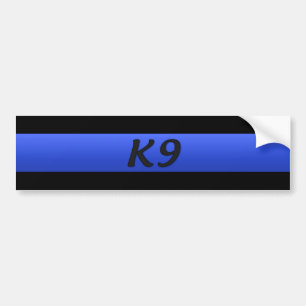 Thin Blue Line en K9 Bumpersticker